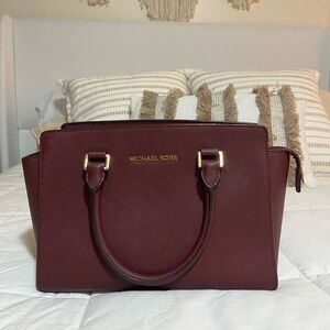 Michael Kors Burgundy Handbag